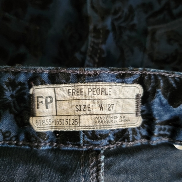 Free People Velvet Design Skinny Jeans - Picture 7 of 7